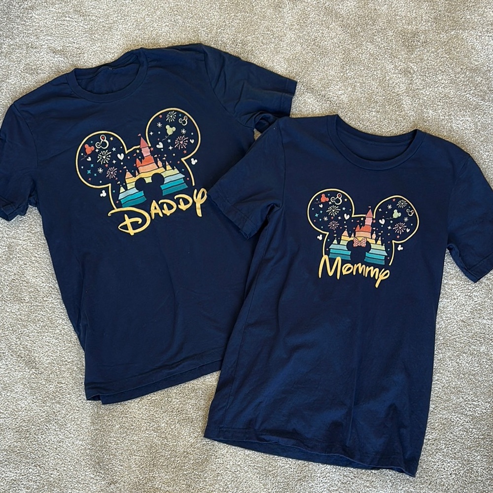 Disney Family T-Shirts - Daddy and Mommy